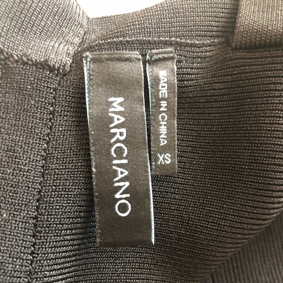 Marciano Bandage Dress Blk/maroon XS - Picture 6 of 6